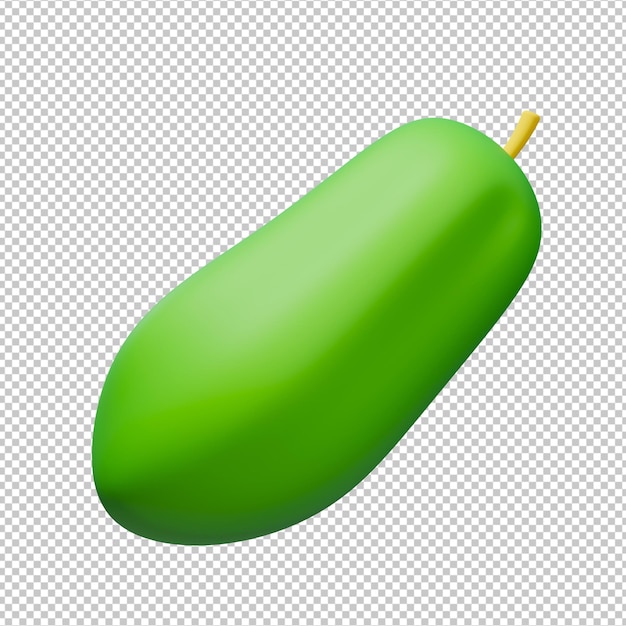 Papaya 3d ilustracion