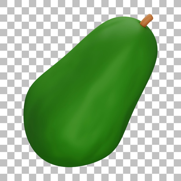 Papaya 3d ilustracion