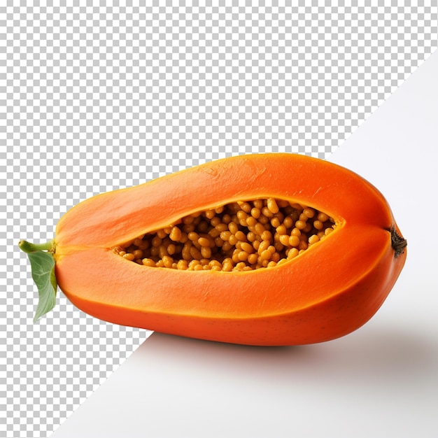 PSD papaya aislada sobre un fondo transparente