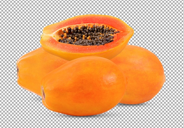 Papaya isoliert