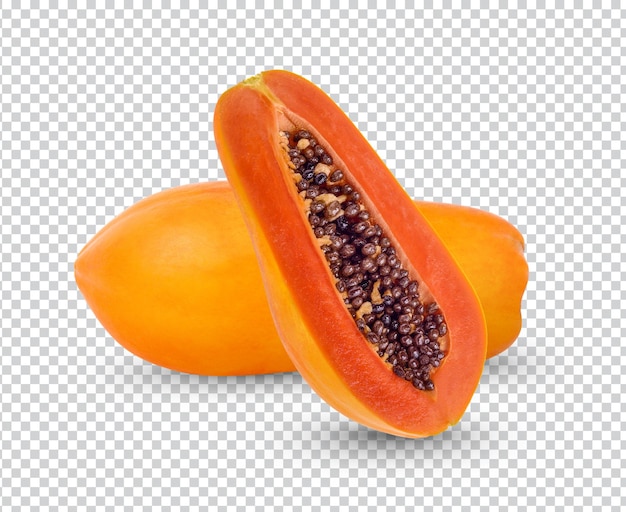 Papaya isoliert