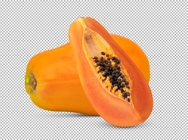 Papaya isoliert