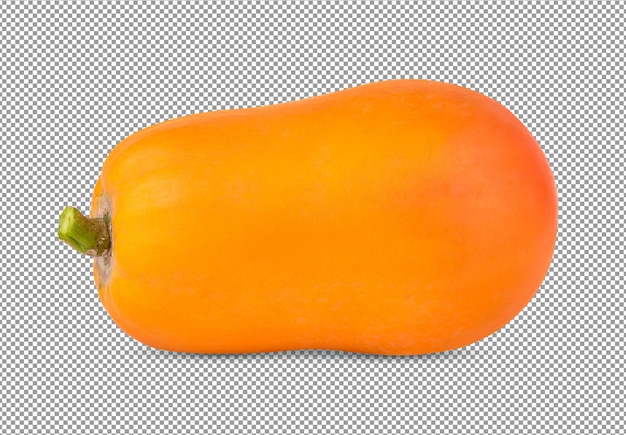 Papaya sobre fondo de capa alfa