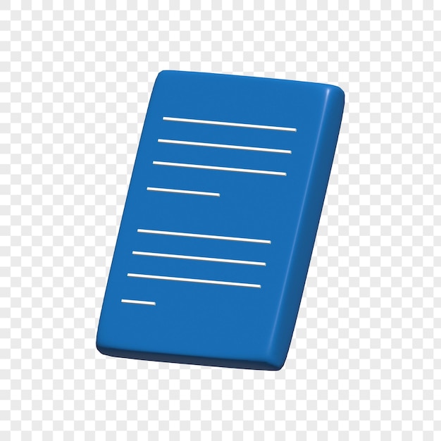 papel 3d objeto ilustración renderizado icono aislado