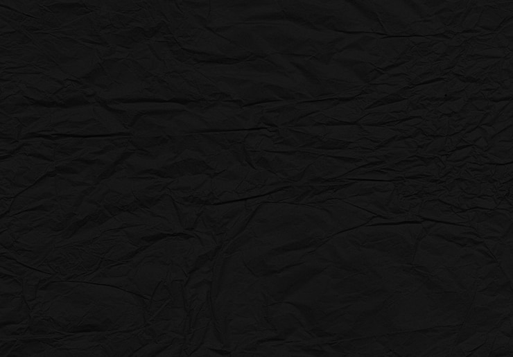 PSD papel arrugado negro realista