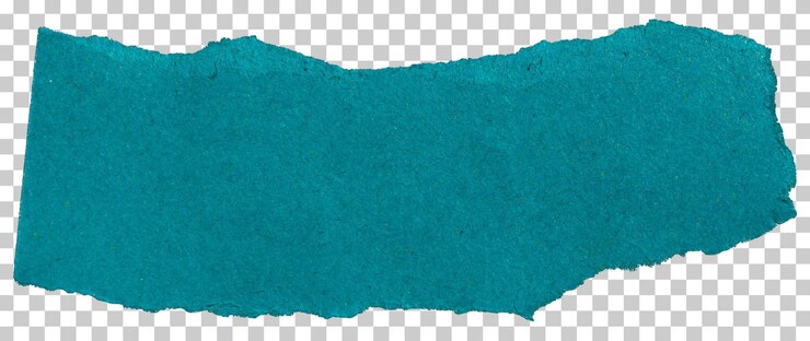 PSD papel azul rasgado bordes rasgados con fondo transparente lágrima de papel png