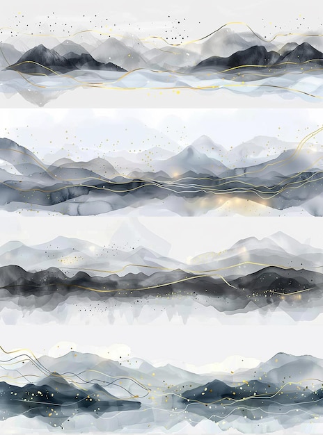Papel de parede de luxo vetorial de fundo de aquarela abstrata