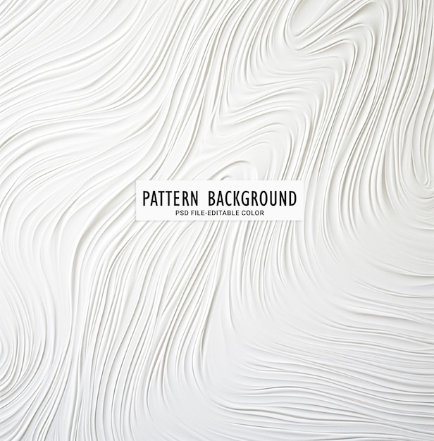 Papel fotográfico PSD de textura blanca con un fondo de patrón