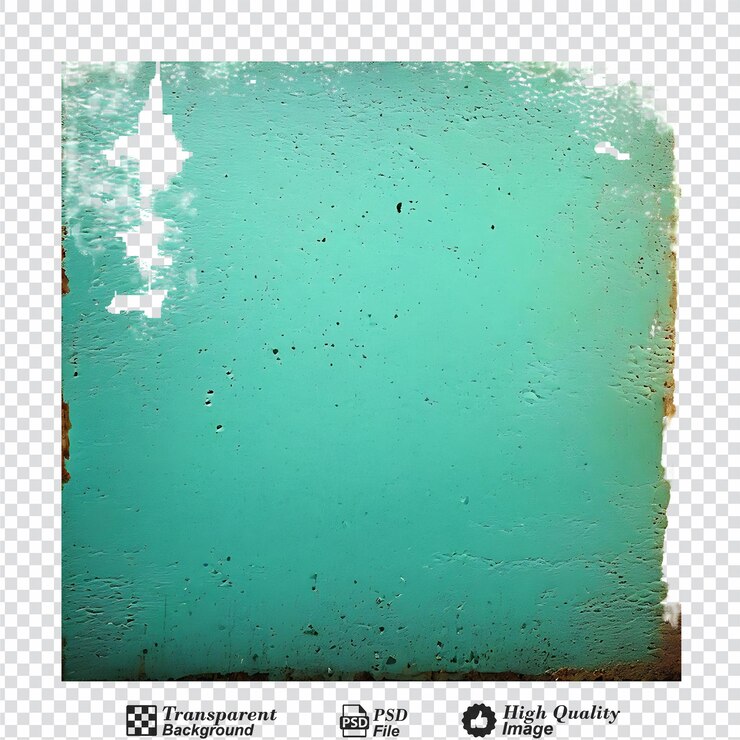 PSD papel grunge aislado sobre un fondo transparente