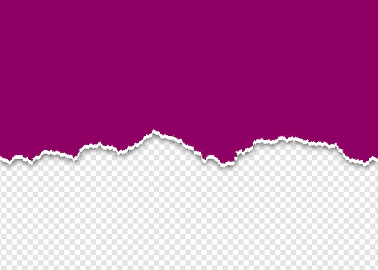 PSD papel rasgado com fundo transparente