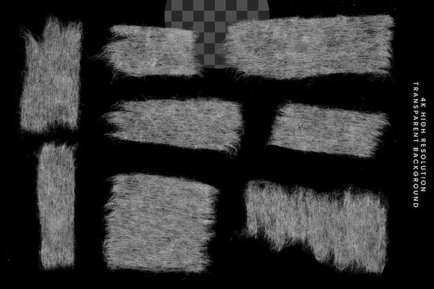 Papel rasgado sobre un fondo transparente