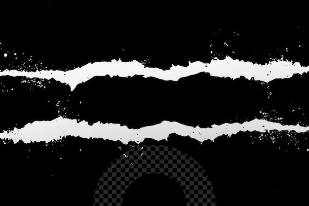 El papel roto aislado sobre un fondo transparente