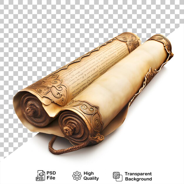 PSD papel vintage aislado en fondo transparente incluye archivo png