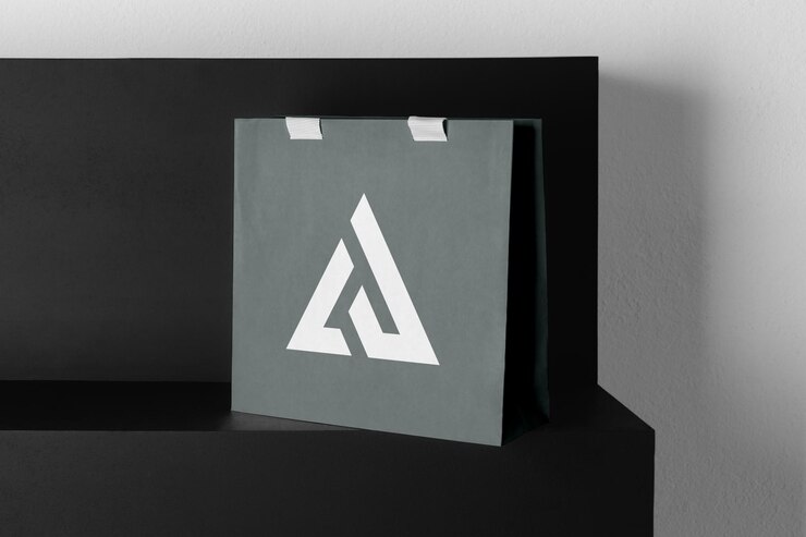 Paper Bag Mockup PSD Easy to Customise Branding Display