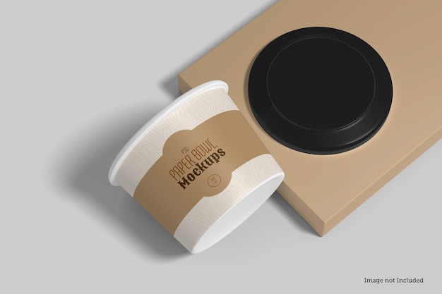 Paper bowl mockup