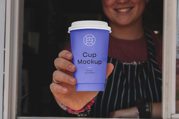 Paper Cafe Cup Mockup