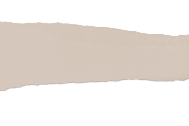 PSD papier beige déchiré nude contraste isolé