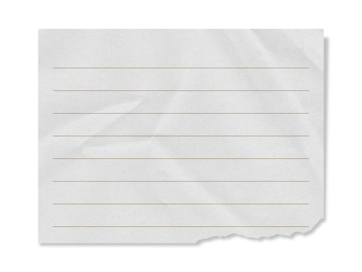 PSD papier blanc déchiré
