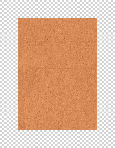 PSD papier brun psd sur fond transparent