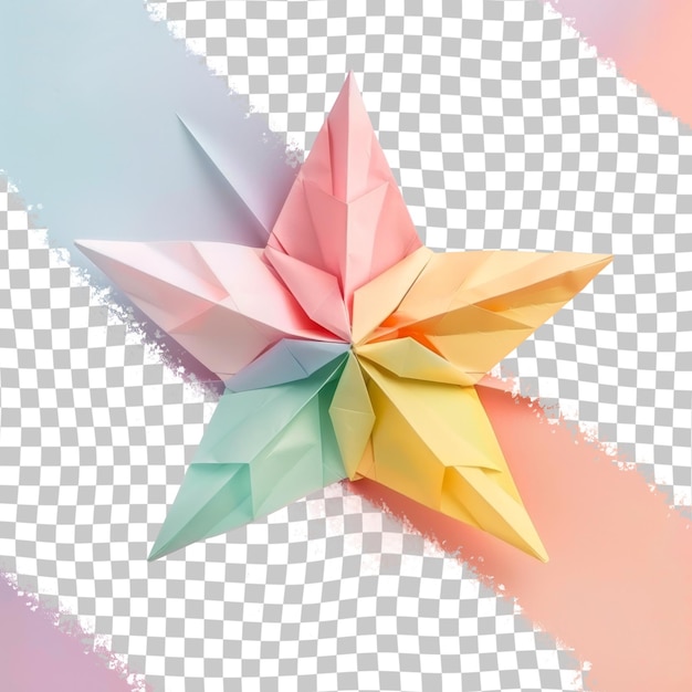 PSD un papier avec une fleur dessus