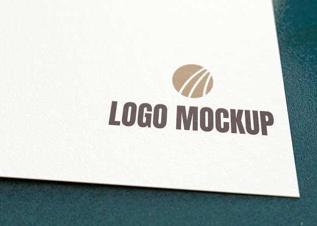 Papier-logo-mockup für psd