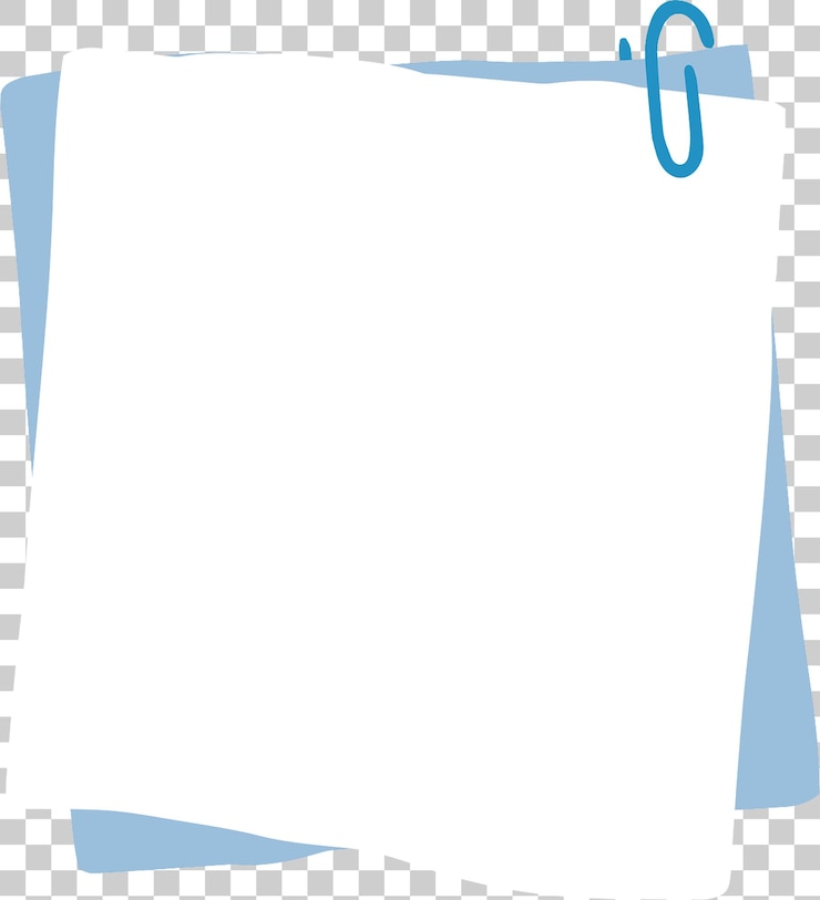 PSD papier à notes collantes blanc
