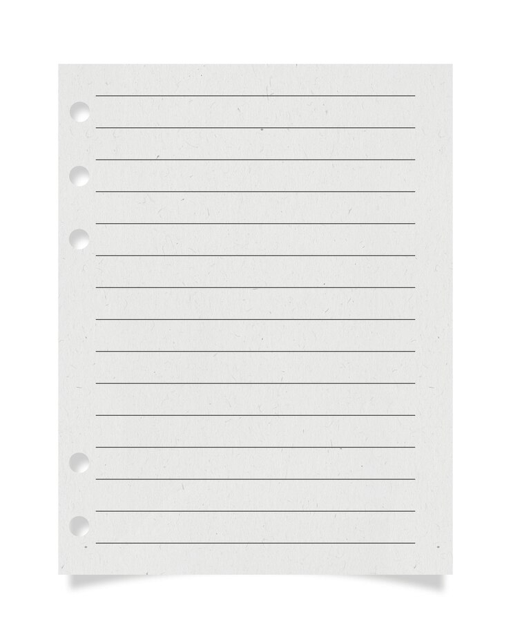 PSD papier pour bloc-notes doublé