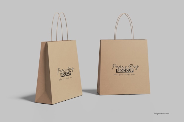 Papierbeutel Mockup