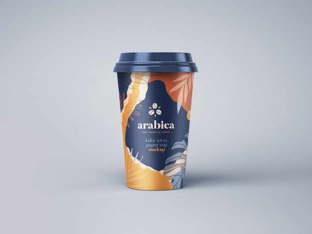 Papierkaffeetasse Mockup zum Mitnehmen