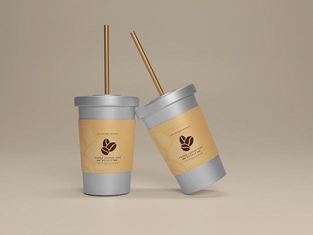 Papierkaffeetasse mockup