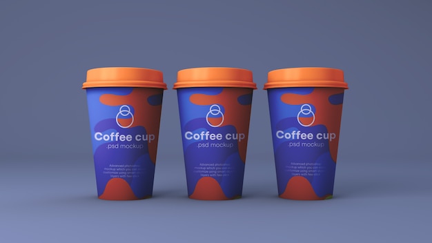 Papierkaffeetasse-modell psd