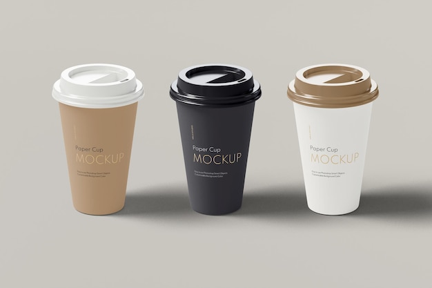 Papierkaffeetassen mockup