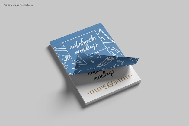 PSD papiernotizbuch mockup