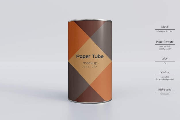 Papierschlauch-Modell