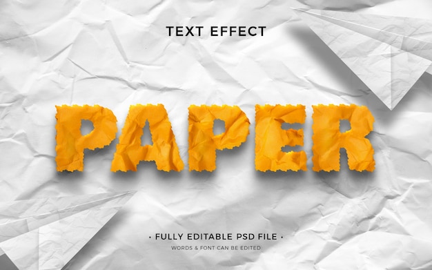 Papiertexteffekt