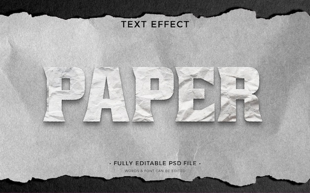 PSD papiertexteffekt