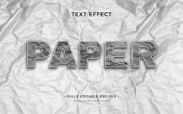 Papiertexteffekt