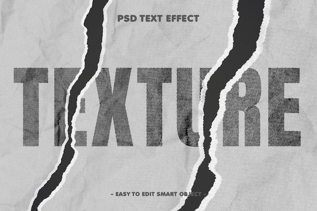 Papiertextur bearbeitbarer Texteffekt