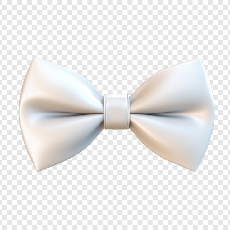 PSD papillon bianco accessorio elegante di design di moda