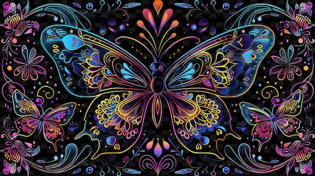 Le Papillon Est Un Symbole D'amour Et De Bonheur.