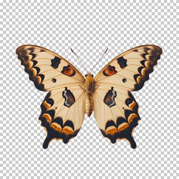 PSD papillon vintage sur un fond transparent