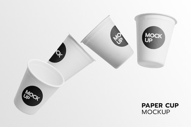 Pappbecher fliegen Modell