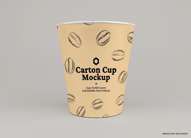 Pappbecher-Mockup-Design isoliert