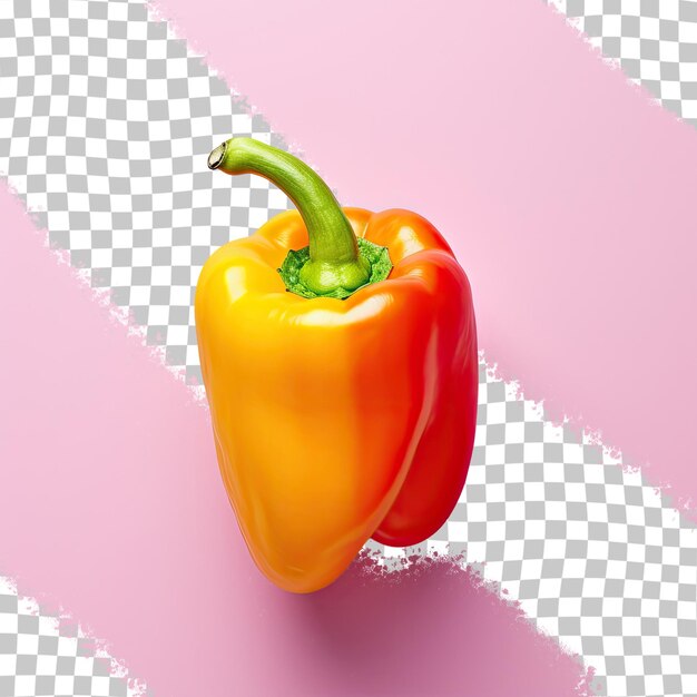 PSD paprika de colores con fondo transparente