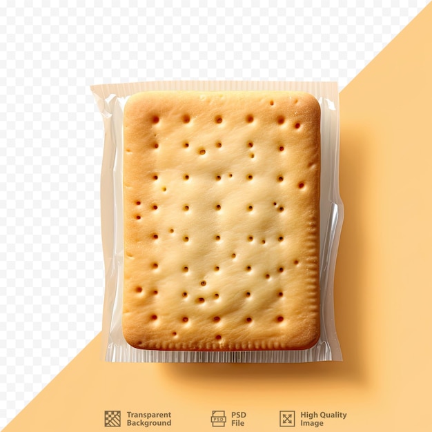 PSD un paquet de crackers contenant un paquet de crackers qui dit « crackers ».