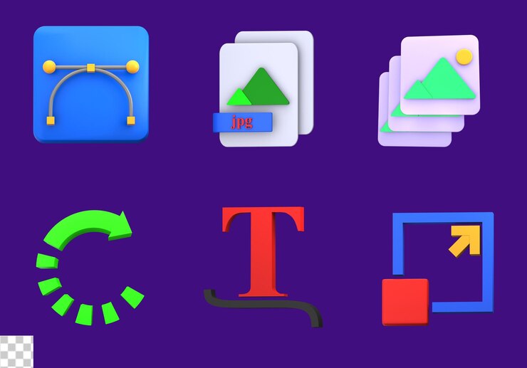 PSD paquete general de iconos ui 3d