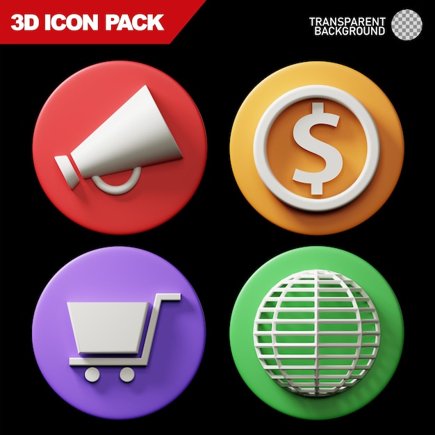 Paquete de iconos 3d 13