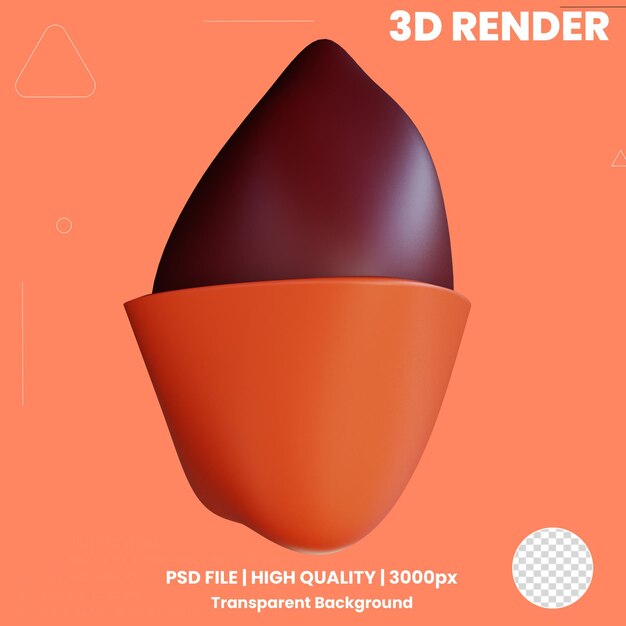 El paquete de iconos 3D de alimentos saludables