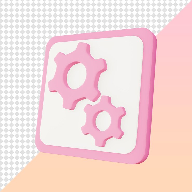PSD paquete de iconos 3d configuración de idea de engranaje elementos de diseño de redes sociales ui ux