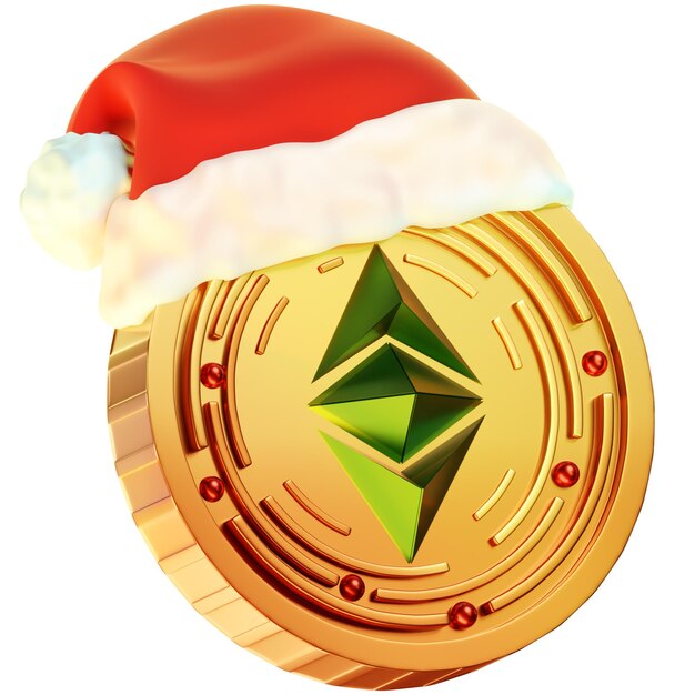 PSD el paquete de navidad de criptografía 3d del icono de la moneda de algo de navidad